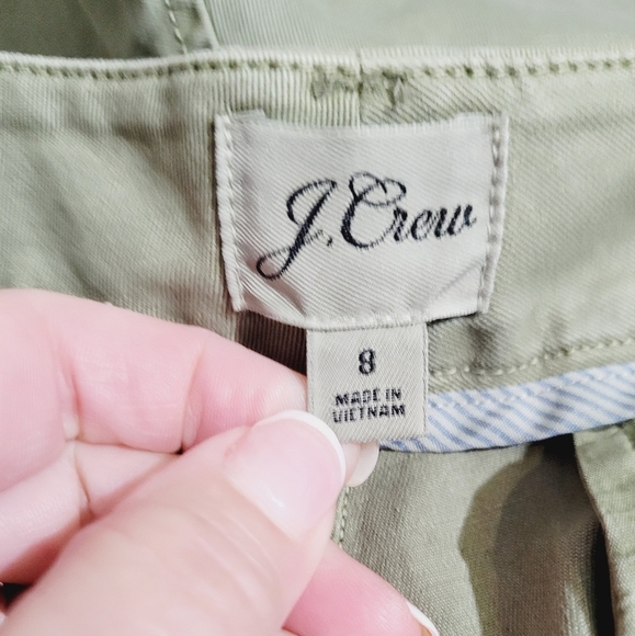 J CREW Woman's Flat Front Chino Casual Shorts Size 8 Stretch Walking Hiking - Picture 7 of 9